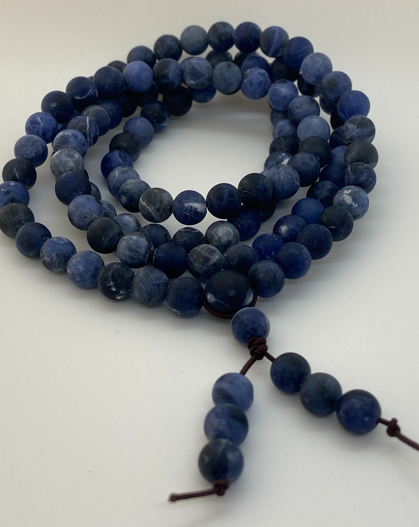 Sodalite Buddhist Prayer Yoga Beads