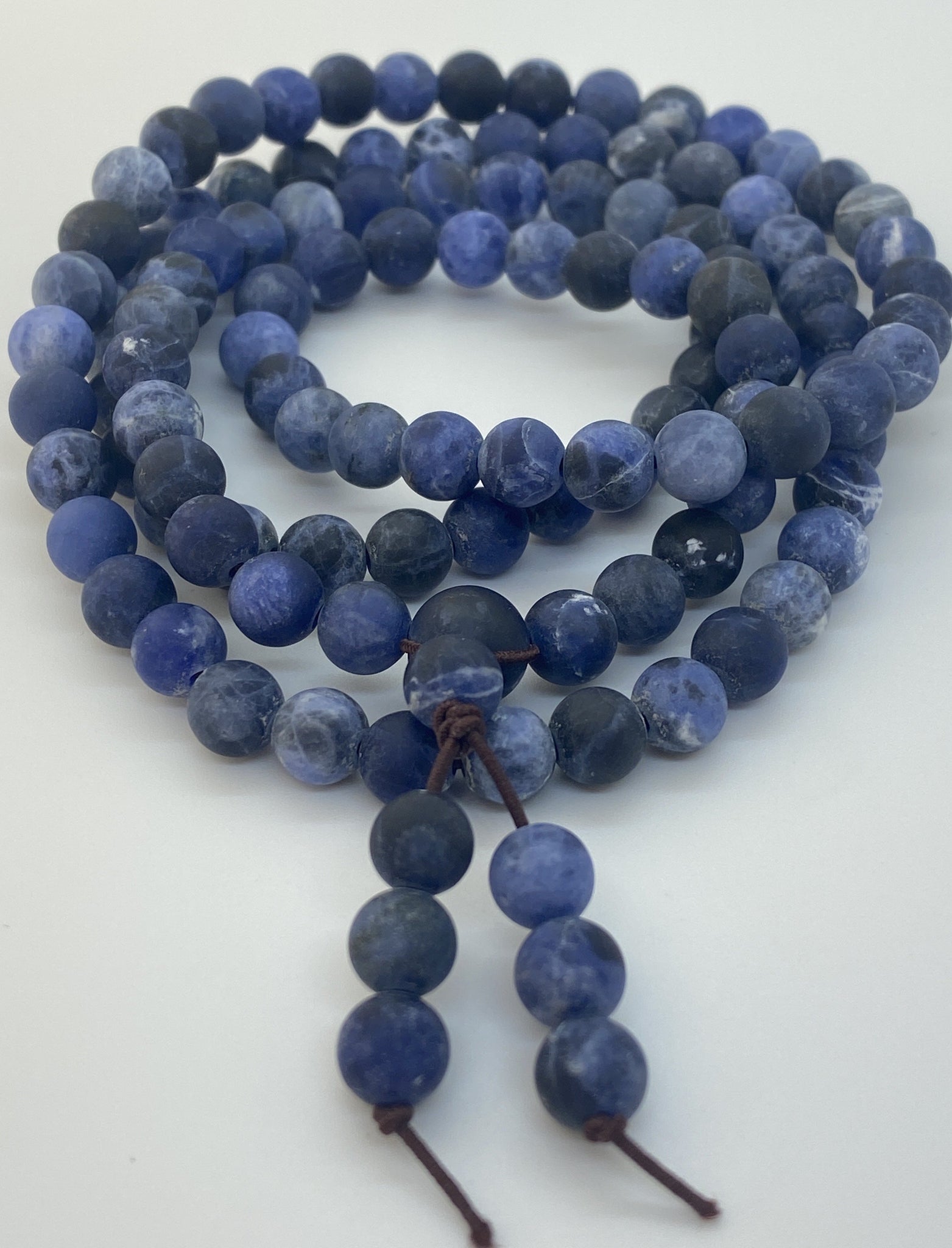 Sodalite Mala Buddhist Beads