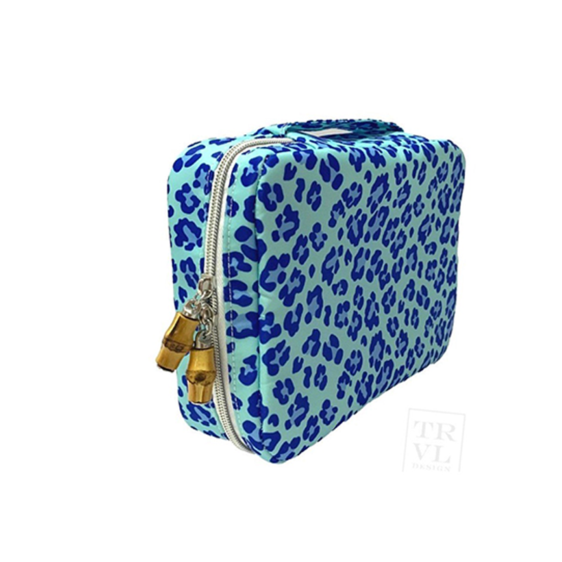 Brush Up Bag - Cheeta Aqua